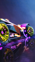 Rocket League (rocket league neon car ) (Rocket Car Soccer League: Car )