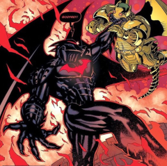 Batman (hellbat vs black panther) (Batman and Robin (2012-) #35)