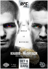 Print Khabib VS Conor McGregor MMA Fight Event