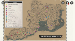 Red Dead Redemption 2 Wild Horse Map