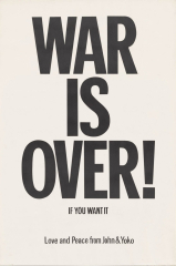War Is Over John Lennon Yoko 1969 Beatles inch