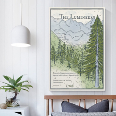 Vintage Travel The Lumineers Bedroom Sports Landscape Office Room Gift 12×18inch Unframe-style1 (AQWSX Vintage Travel The Lumineers s And Picture Modern Family Bedroom s) (The Lumineers)