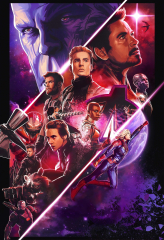Avengers Endgame  Retro Poster