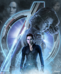 Avengers Endgame Black Widow Poster Art