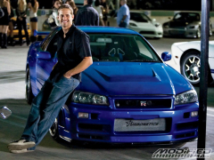 Actor Paul Walker and his awesome car and