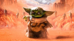 Baby Yoda Grogu Star Wars Art