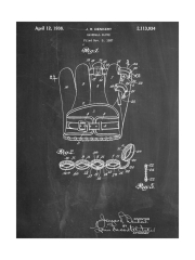 Baseball Glove Patent 1937