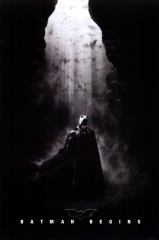 Batman Begins Christian Bale in Cave Movie Poster