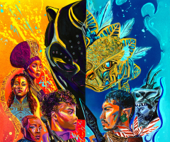 Black Panther Wakanda Forever Colorful Poster