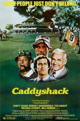 Caddyshack Movie Chevy Chase Bill Murray Group Vintage Poster Print
