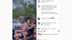 Chris Hemsworth Pemeran Thor Pakai Helm saat Naik Motor di Bali ...