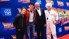 Michael J. Fox Reunites With 'Back to the Future' Cast on Broadway ...