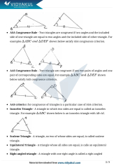 Class 9th Math Triangles NCERT Notes CBSE 2023