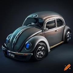 8k, hyper realism, hyper realistic, vw beetle as an autobot ...