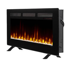 Dimplex Sierra Wall/Built-In Linear Electric Fireplace (DIMPLEX Sierra 48" Electric Fireplace Black Mounted Fireplace)