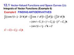 PPT - Vector-Valued Functions and Motion in Space PowerPoint