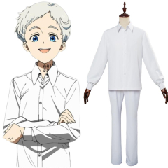 Anime The Promised Neverland Norman Ray Cosplay Costume (norman the promised neverland wig) (The Promised Neverland)