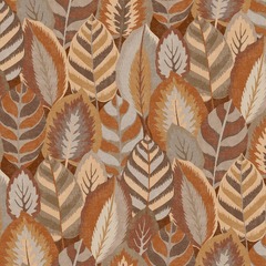 Arty Leaves Brown by Sublime | UK