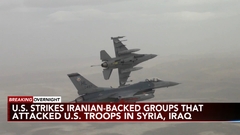 US strikes back at Iranian-backed groups that attacked troops in ...