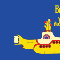 The Beatles Yellow Submarine Classic Album Cover x2.5cm (The Beatles Submarine - Yellow/Blue, One) (the beatles yellow submarine songtrack)