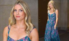 Annabelle Wallis looks stunning in a flowing pleated maxi dress as ...