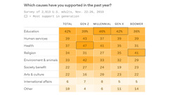 Giving Tuesday poll: The causes Americans support