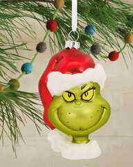 Hallmark Dr. Seuss How the Grinch Stole Christmas! Blown Glass Ornament (Grinch)