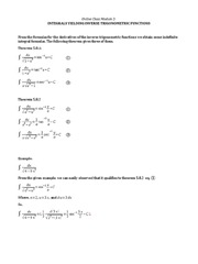 Activity No. 2 Integrals Yielding Inverse Trigonometric Functions ...