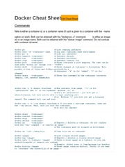 Docker Cheat Sheet | PDF | Command Line Interface | Computer File