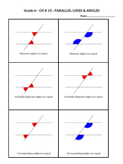 GR 6-Angles in Parallel Lines PDF | grátis PDF | Angle ...