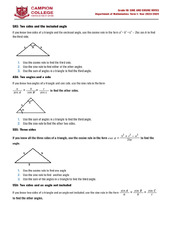 Sine and Cosine Rule | PDF | Triangle | Trigonometric Functions