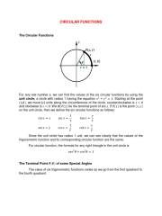 CIRCULAR FUNCTIONS (Lesson 5) | PDF | Trigonometric Functions | Angle