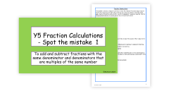 Fractions, Decimals and Percentages | Maths Year 5