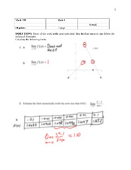 SOLUTION: Calculus Limits Quiz Questions - Studypool