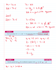 SOLUTION: Arithmetic sequences - Studypool