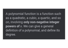 SOLUTION: Polynomial functions - Studypool