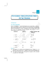 SOLUTION: Inverse trigonometry functions - Studypool