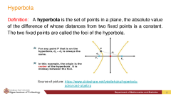 SOLUTION: Lesson3c conic sections hyperbola - Studypool