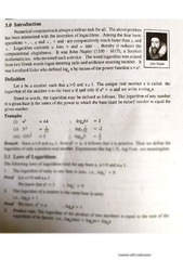 SOLUTION: Logarithms introductions laws of logarithms - Studypool