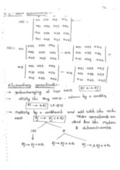 SOLUTION: Matrix algebra math handwritten notes - Studypool