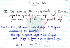 SOLUTION: Solutions 2 quadratic equations class 10th math - Studypool