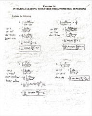 SOLUTION: Integral calculus inverse trigonometric functions - Studypool