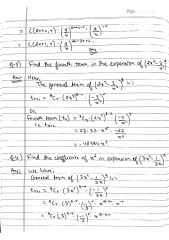 SOLUTION: Binomial theorem Solved questions - Studypool