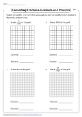SOLUTION: Converting fractions decimals and percents - Studypool