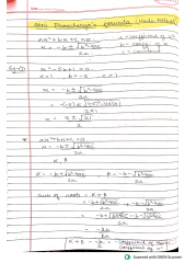 SOLUTION: Quadratic equation (notes and questions) MATHS - Studypool