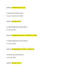 SOLUTION: Linear algebra questions and answers - Studypool