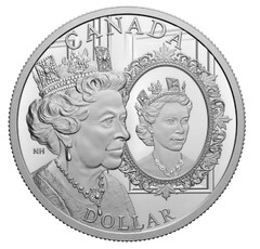 Platinum Jubilee of Her Majesty Queen Elizabeth II Silver Coin 1$ Canada 2022