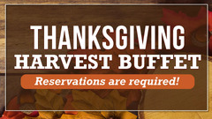 Thanksgiving Harvest Buffet - Bavarian Inn