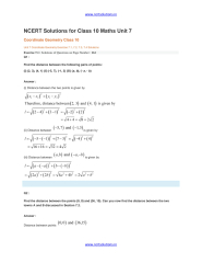 SOLUTION: Chapter 7 coordinate geometry - Studypool