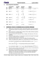 SOLUTION: 2 trigonometric equations booklet - Studypool